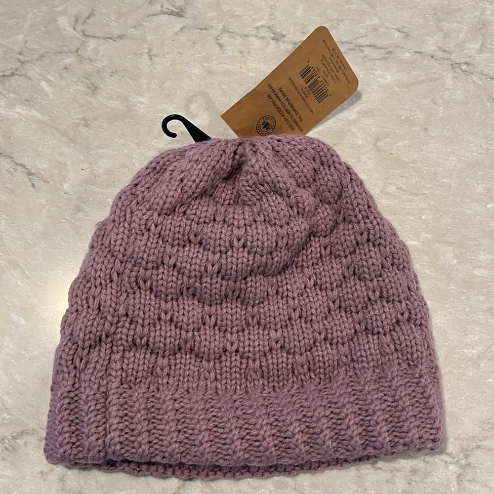 purple beanie
